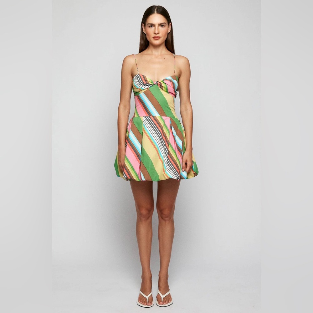 S/W/F Fitted Balloon Mini Dress